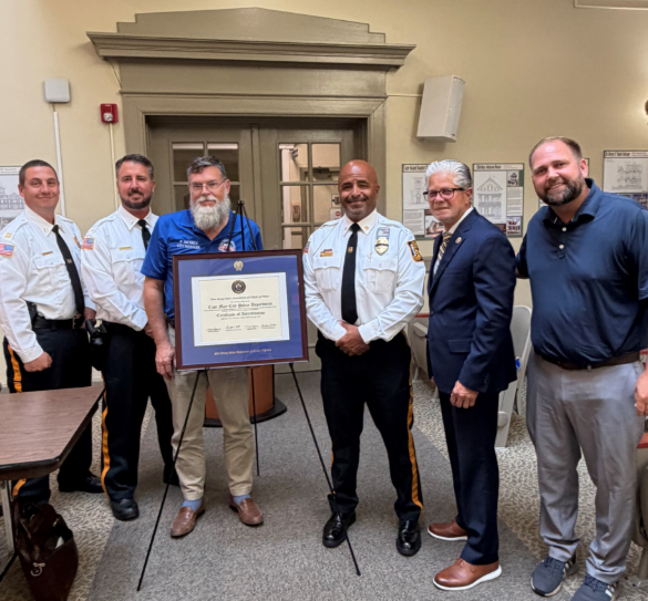 CAPE MAY POLICE DEPARTMENT ACCEPT ACCREDITATION PLAQUE